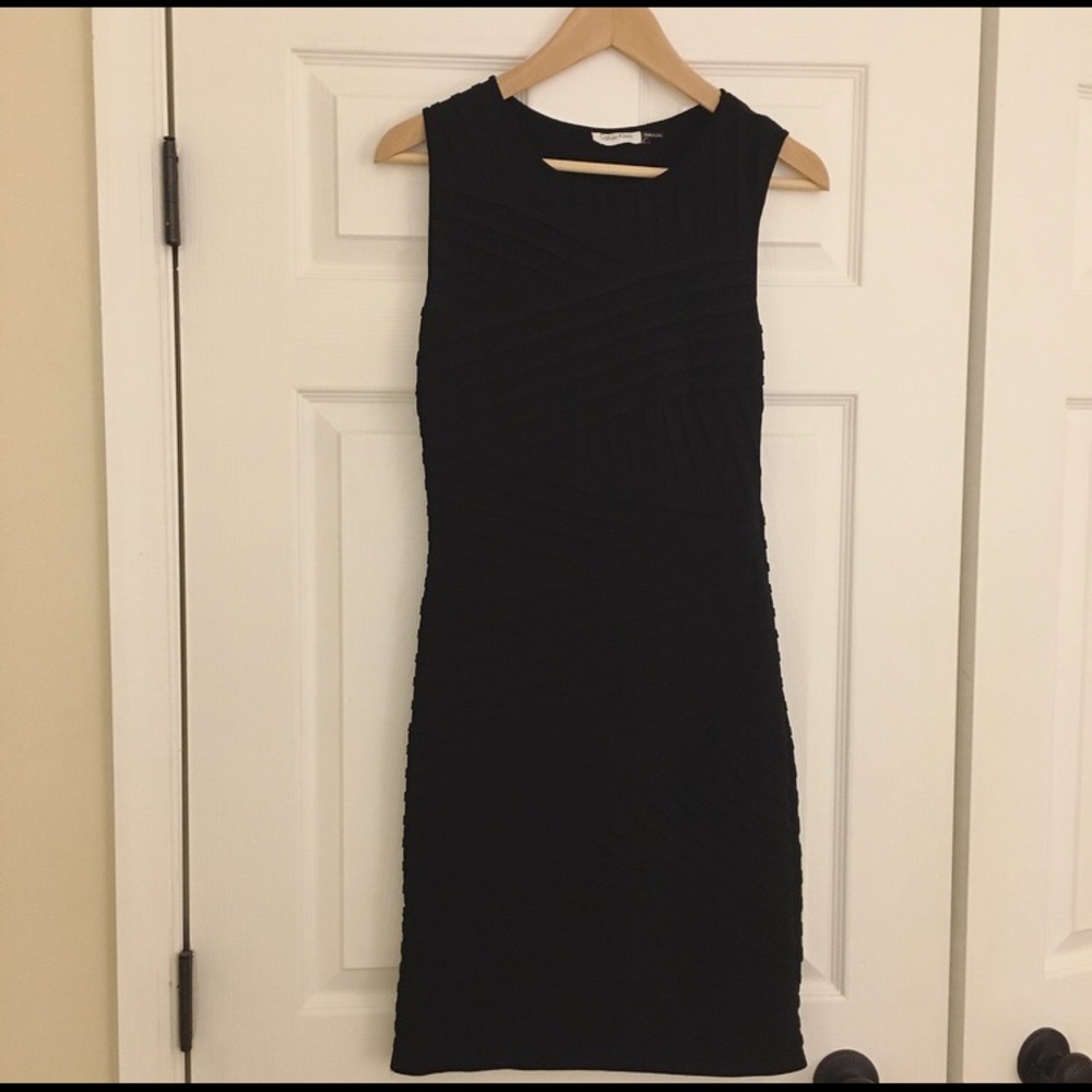 Calvin Klein black bodycon dress